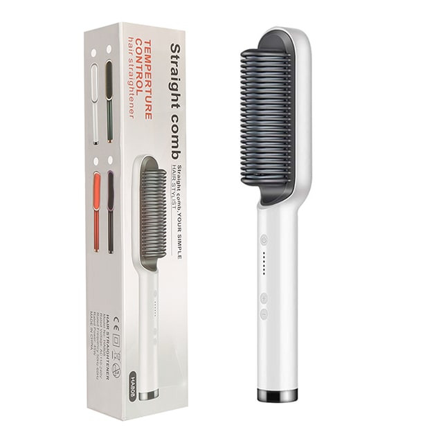 Hair Straightener Brush Ionic Technology Heated Ceramic Head and Temperature Control - Image 40