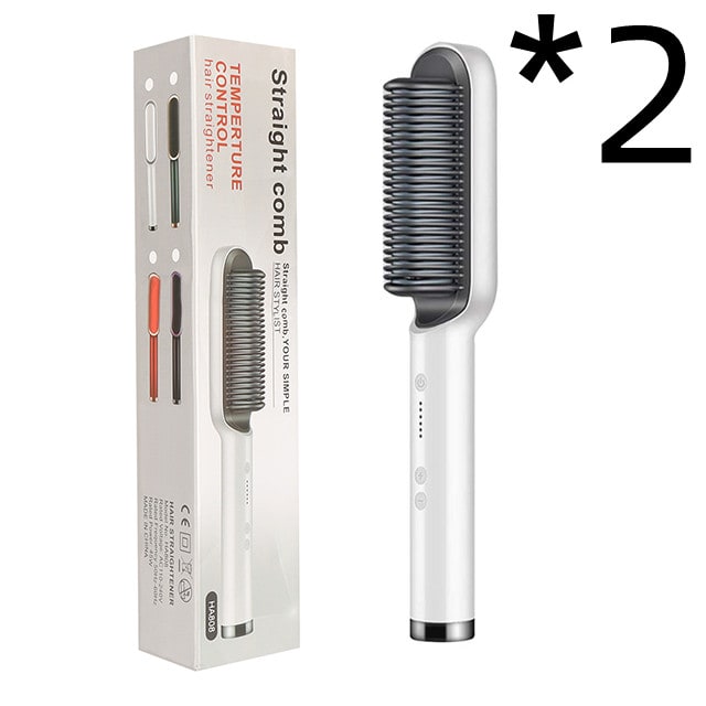 Hair Straightener Brush Ionic Technology Heated Ceramic Head and Temperature Control - Image 6