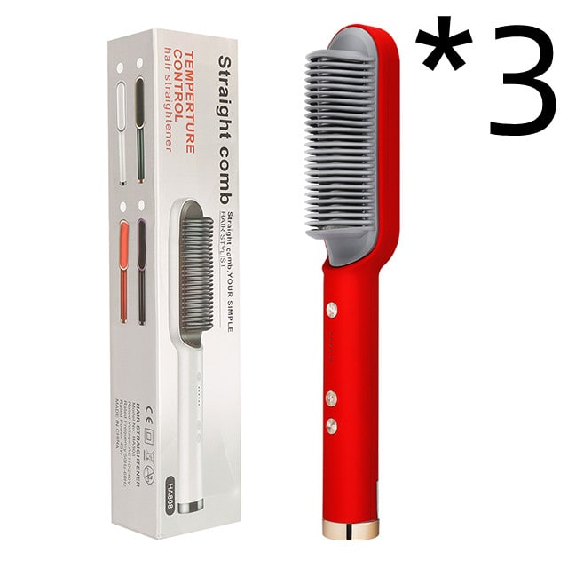 Hair Straightener Brush Ionic Technology Heated Ceramic Head and Temperature Control - Image 8