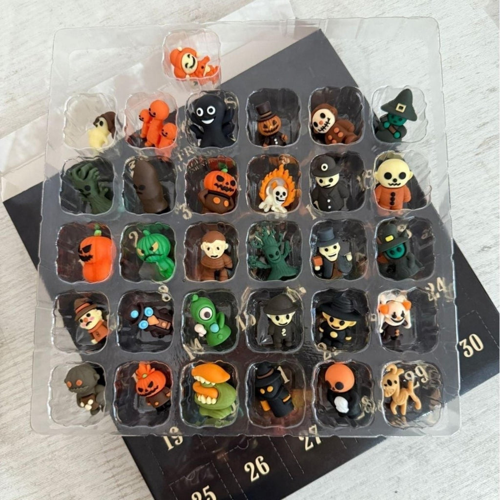 Halloween Advent Calendar Countdown with Spooky Figurines and Hand-Painted Miniature Decorations - Image 6
