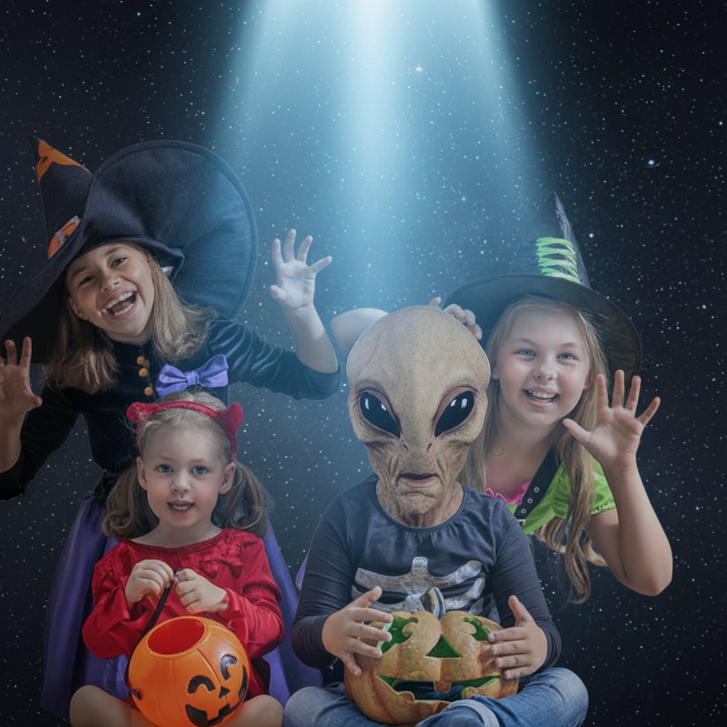 Halloween Alien Mask with Creepy Wrinkled Latex Full Head Design for Costume Party - Image 6
