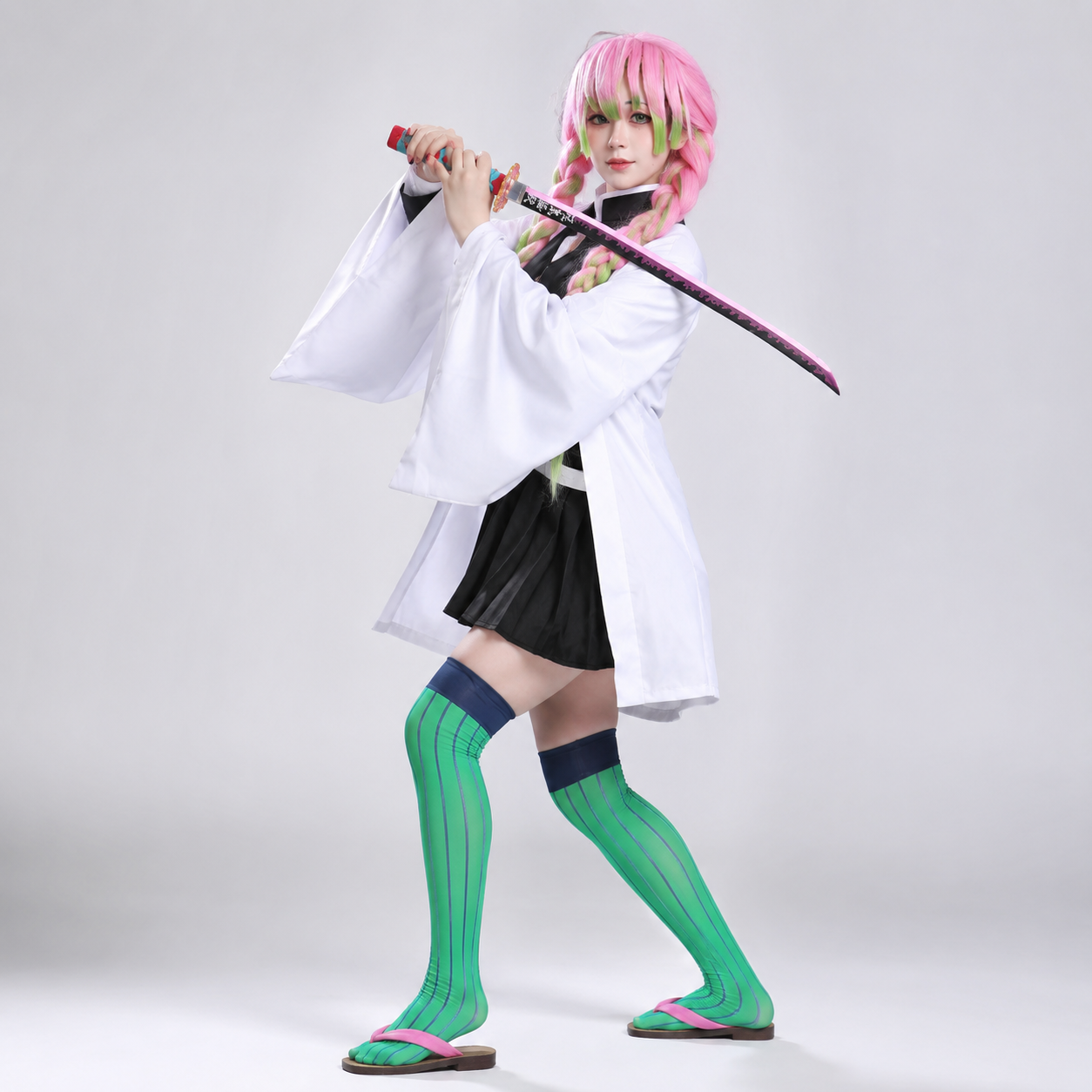Halloween Anime Cosplay Costume and Outfits Set with Kimono Haori Jacket - Image 14