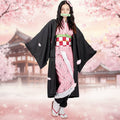 Halloween Anime Cosplay Costume with Haori Jacket and Character Design Multi-Piece Set - Image 1