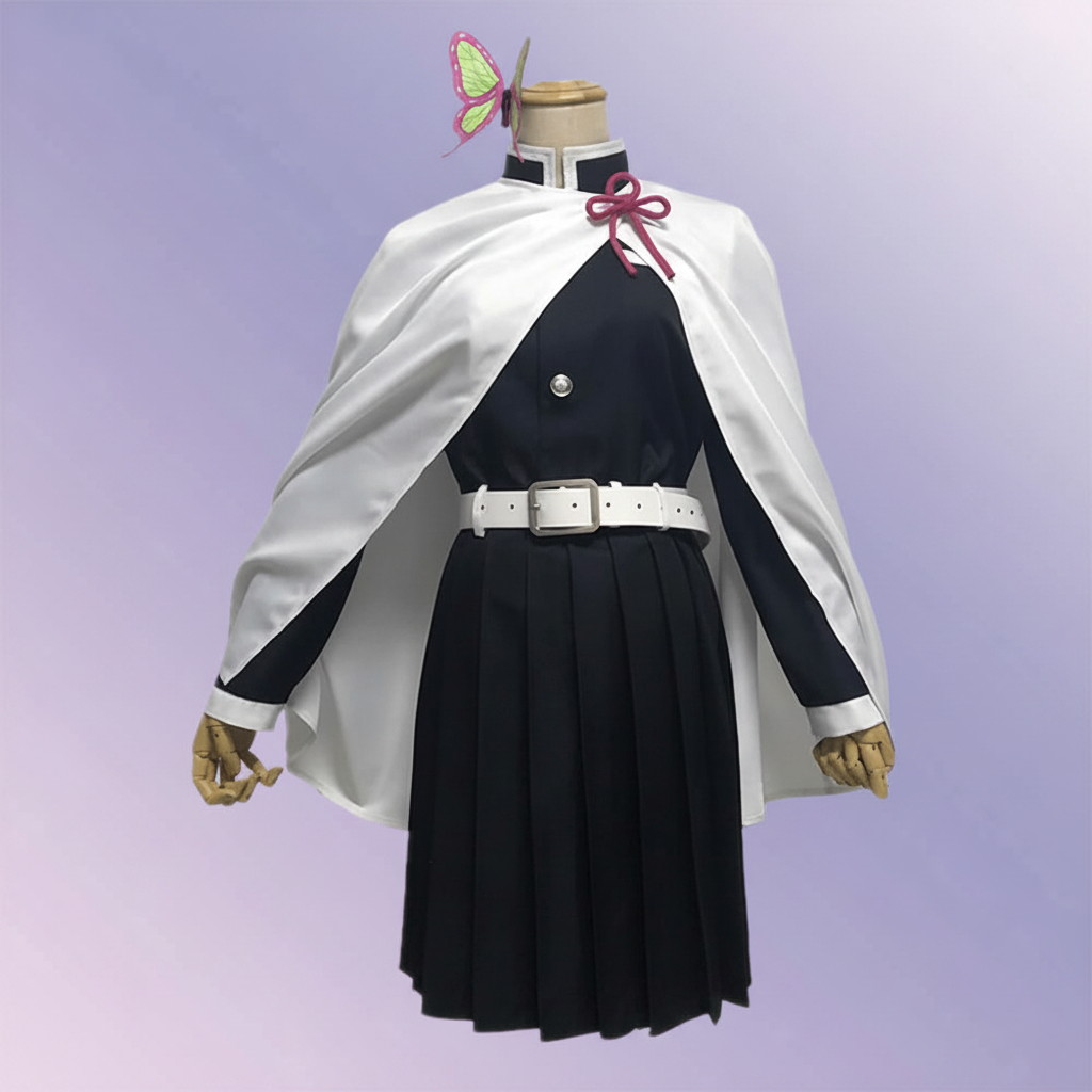 Halloween Anime Cosplay Costume with Haori Jacket and Character Design Multi-Piece Set - Image 7