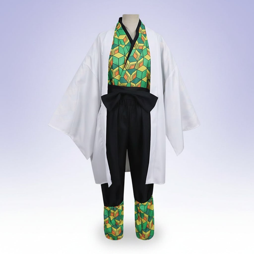 Halloween Anime Cosplay Costume with Haori Jacket and Character Design Multi-Piece Set - Image 8