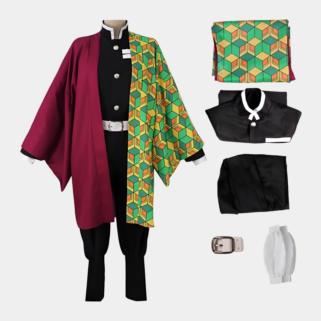 Halloween Anime Cosplay Costume with Split Haori Jacket and Set for Party and Convention - Image 10