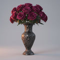 Halloween Artificial Roses Bulk in Vase with Stems for Seasonal Floral Decoration - Image 1