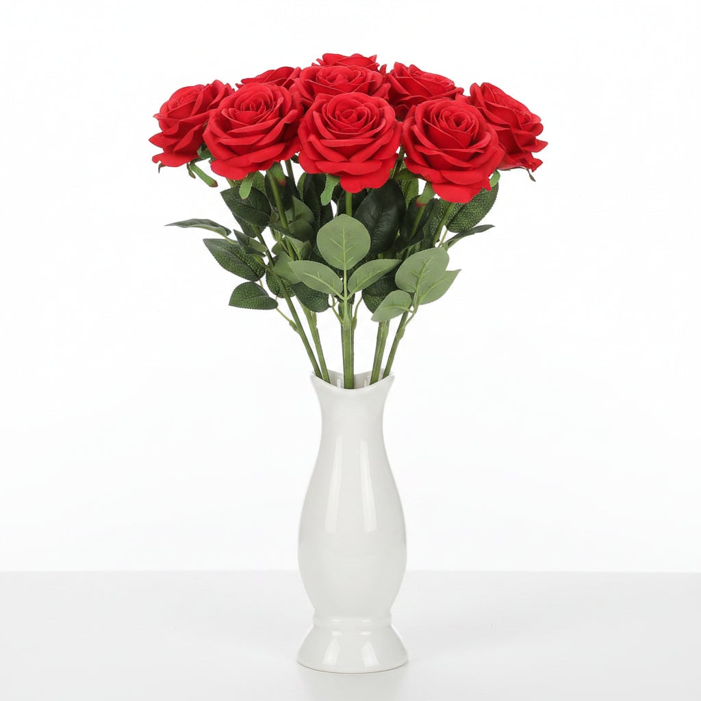 Halloween Artificial Roses Bulk in Vase with Stems for Seasonal Floral Decoration - Image 3