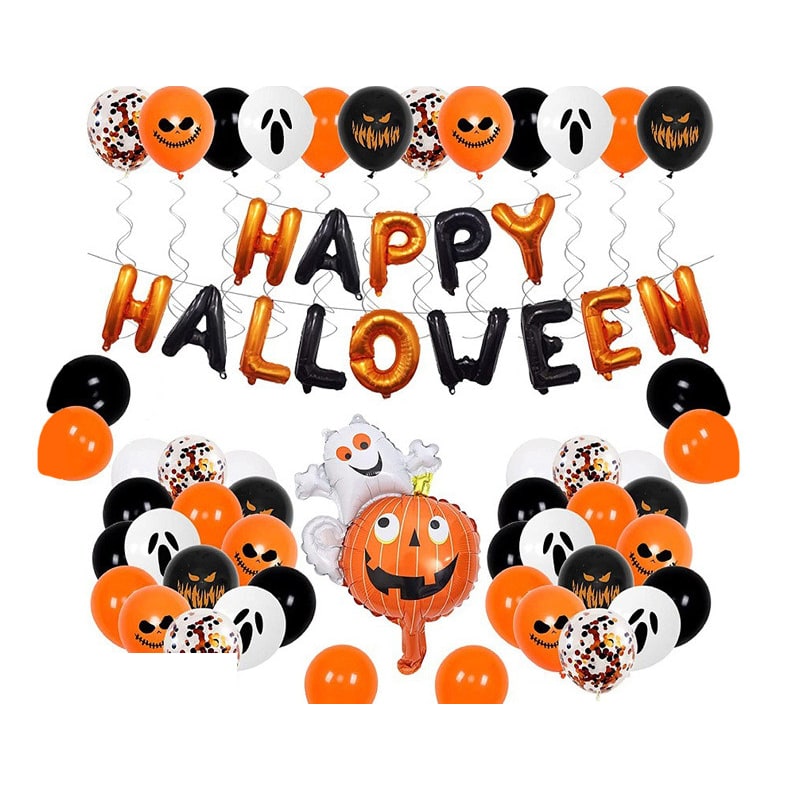 Halloween Balloon Arch Kit with Latex and Foil Garland Decoration for Party Rainbow - Image 2