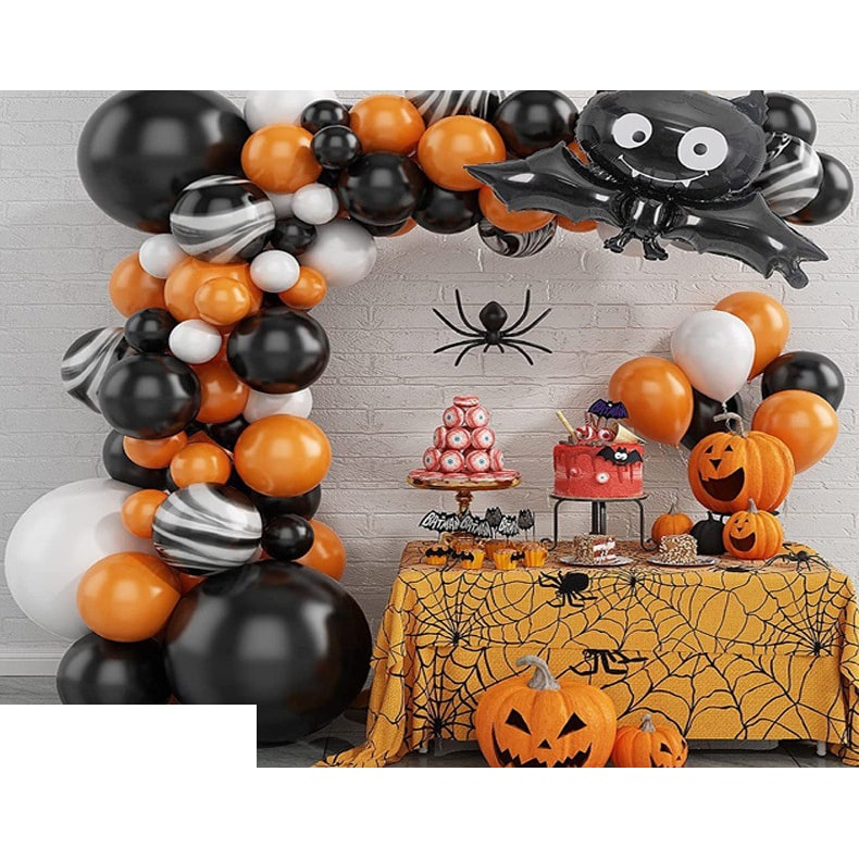 Halloween Balloon Arch Kit with Latex and Foil Garland Decoration for Party Rainbow - Image 3