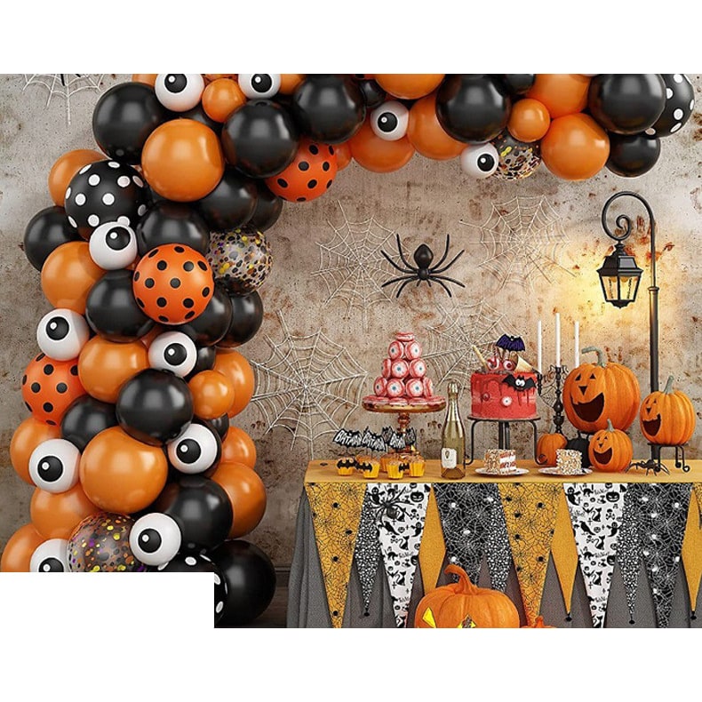 Halloween Balloon Arch Kit with Latex and Foil Garland Decoration for Party Rainbow - Image 4