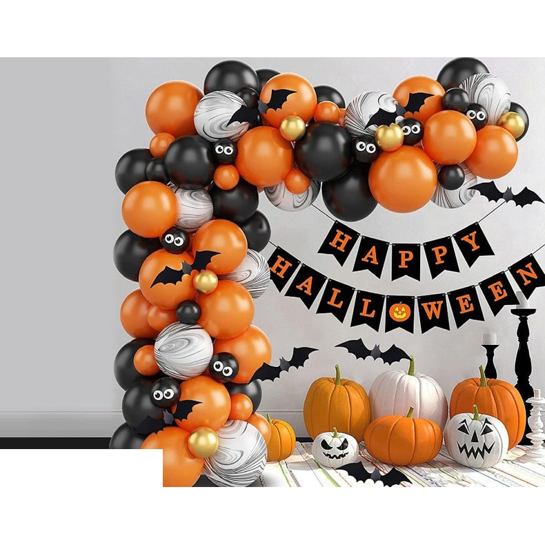 Halloween Balloon Arch Kit with Latex and Foil Garland Decoration for Party Rainbow - Image 5