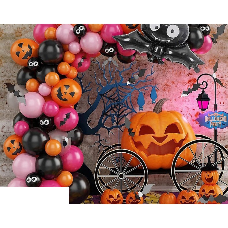 Halloween Balloon Arch Kit with Latex and Foil Garland Decoration for Party Rainbow - Image 7