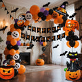 Halloween Balloon Arch Kit with Standing Stand for Party Decoration with Foil and Banner - Image 6