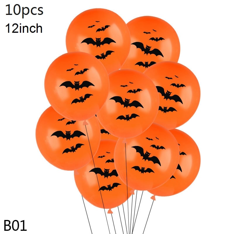 Halloween Balloons Latex Party with Spooky Printed Designs for Decoration Happy Birthday - Image 12