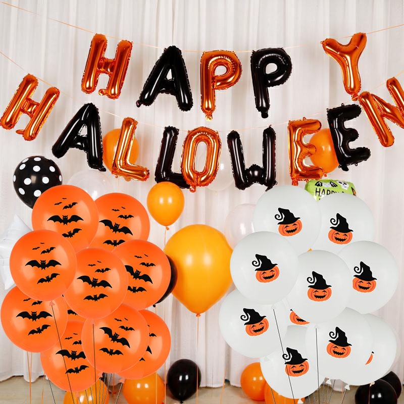 Halloween Balloons Latex Party with Spooky Printed Designs for Decoration Happy Birthday - Image 2