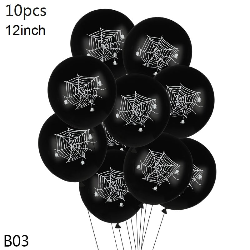 Halloween Balloons Latex Party with Spooky Printed Designs for Decoration Happy Birthday - Image 8