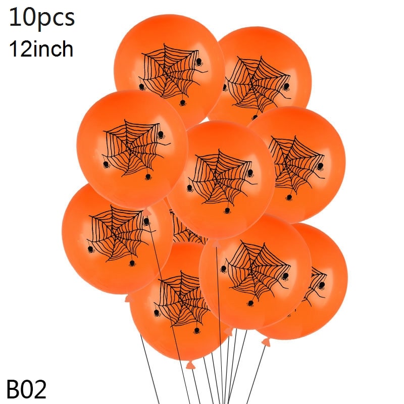 Halloween Balloons Latex Party with Spooky Printed Designs for Decoration Happy Birthday - Image 9