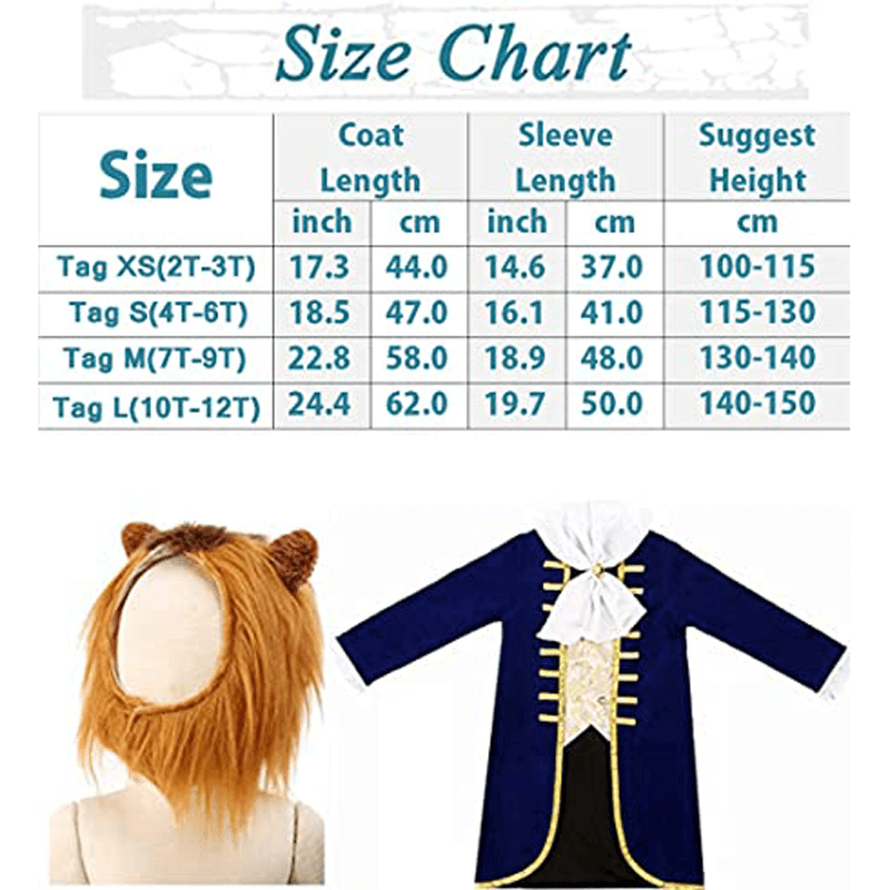 Halloween Beauty and beast mutant Costume with Velvet Jacket Horns Hood - Image 7