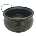 Halloween Black Plastic Bucket Cauldron with Wire Handle for Trick or Treat Party Decoration - Image 3