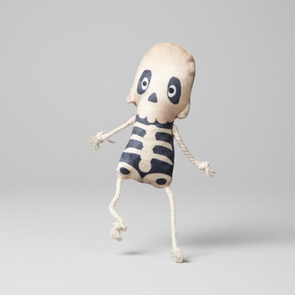 Halloween Cat Toys Catnip Stuffed Animal with Plush Ghost Skeleton Pumpkin Shapes for Kitten - Image 4