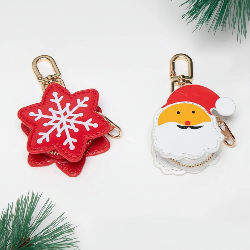 Halloween Coin Purse Keychain Key Holder with Faux Leather Zipper and Mini Pouch Small - Image 8