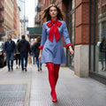 Halloween Cosplay Costume Anime Outfit Dress with Bow and Tights for Party and Conventions - Image 1