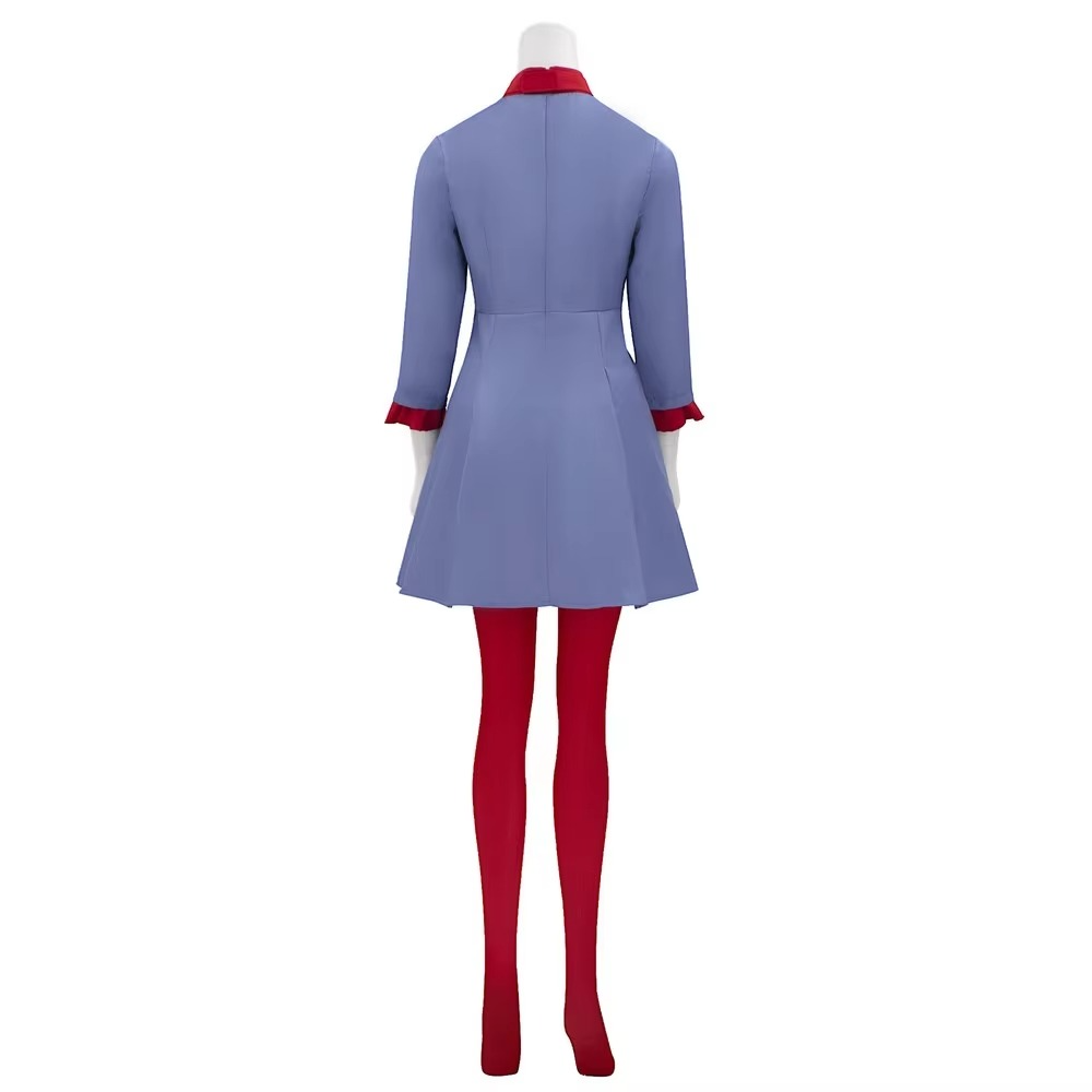 Halloween Cosplay Costume Anime Outfit Dress with Bow and Tights for Party and Conventions - Image 4