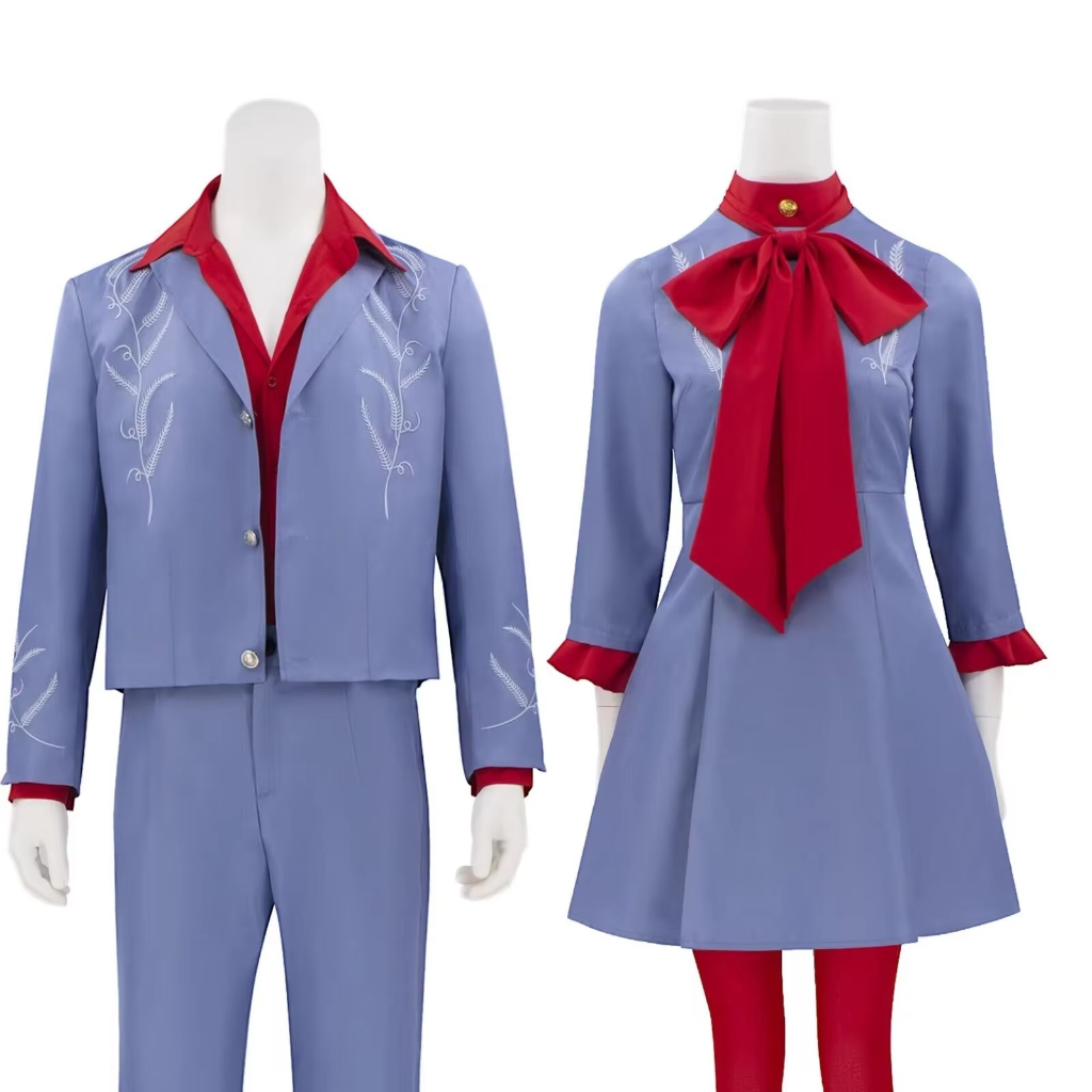 Halloween Cosplay Costume Anime Outfit Dress with Bow and Tights for Party and Conventions - Image 7