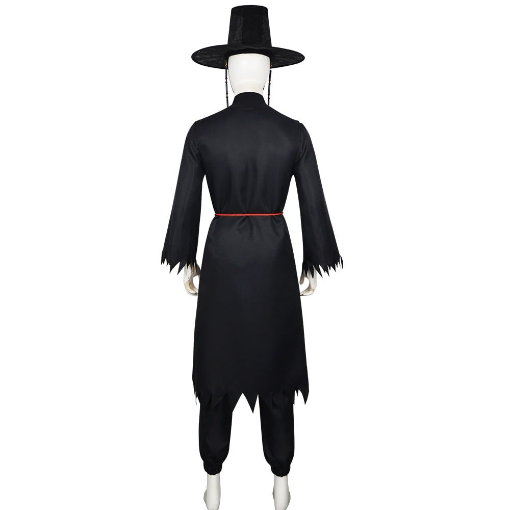 Halloween Cosplay Costume Korean Hanbok with Hat and Accessories Fantasy Set - Image 10