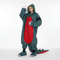 Halloween Cosplay Dinosaur Onesie Costume with Wig and Shoe Covers for Party and Roleplay - Image 1