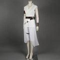 Halloween Cosplay Rey Costume with Draped Tunic Belt and Arm Wraps Adventure Set - Image 1