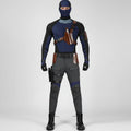 Halloween Cosplay Superhero Costume Set with Tactical Gear Mask Gloves and Utility Belt - Image 1