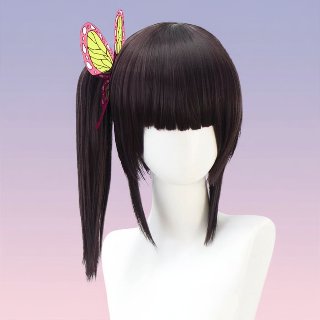 Halloween Cosplay Wig Red Anime Short Layered Synthetic with Blunt Bangs for Party and Costume - Image 8