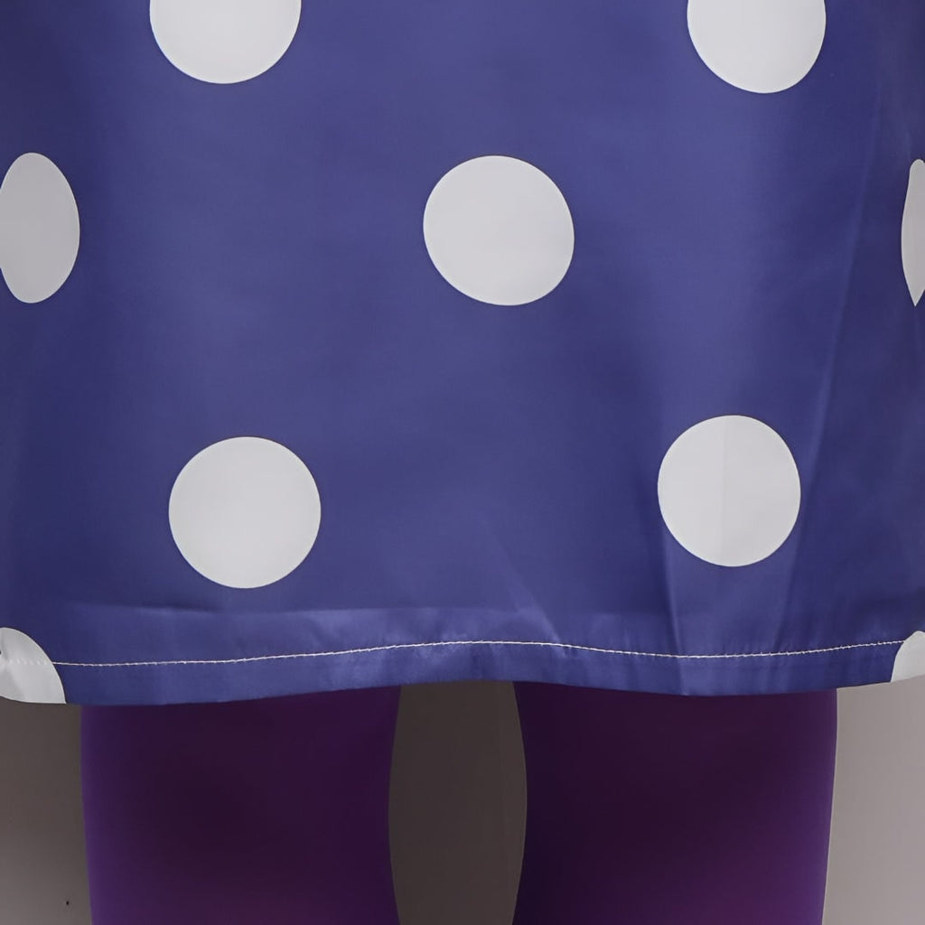Halloween Costume Cosplay Polka Dot Dress with and Tights - Image 8