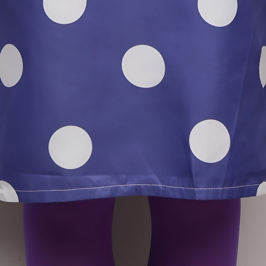 Halloween Costume Cosplay Polka Dot Dress with and Tights - Image 8