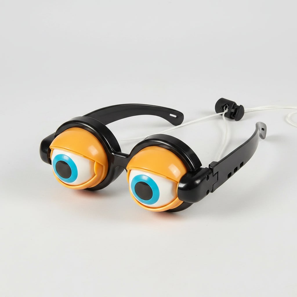 Halloween Crazy Eyes Glasses with String Control Novelty Prank Toy Affordable Prescription - Image 6