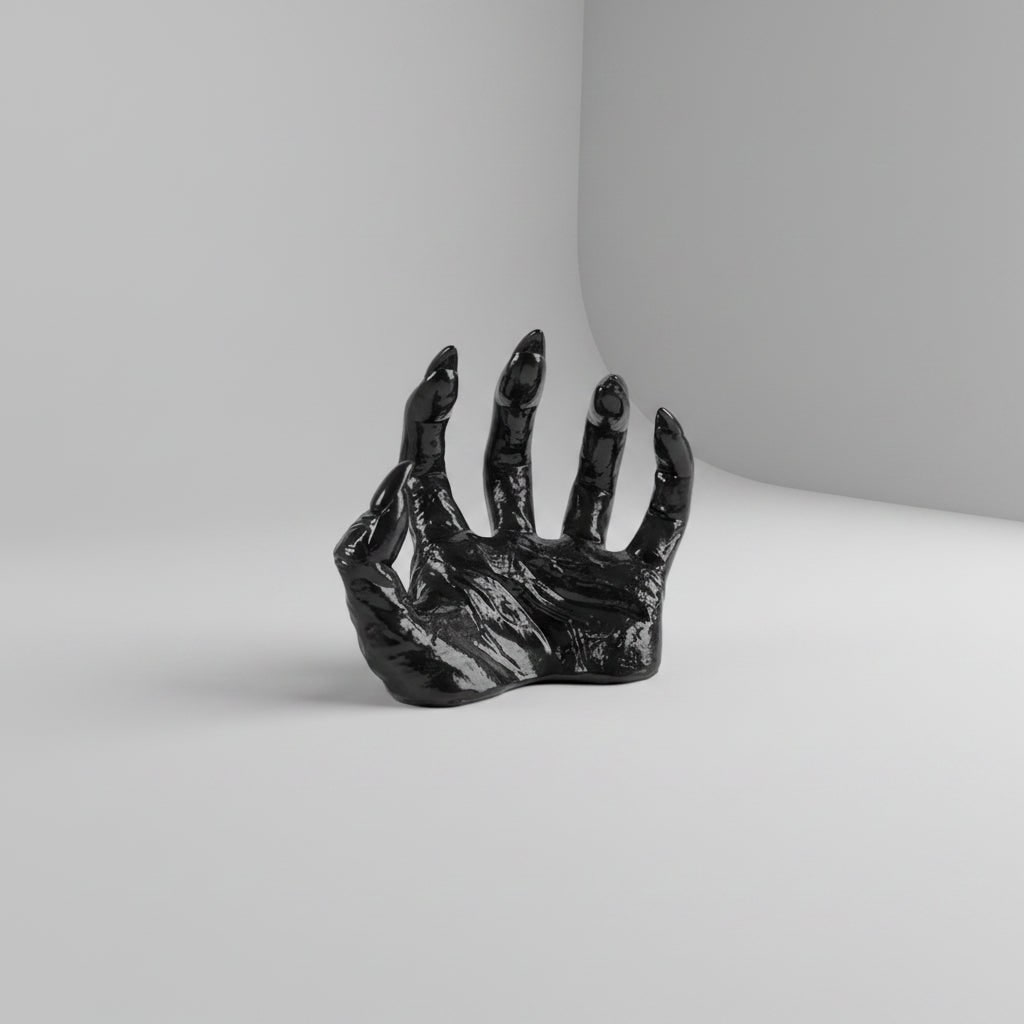 Halloween Creepy Hand Wall Decor Metal Artwork with Candle Holders for Spooky Gothic Decoration - Image 2