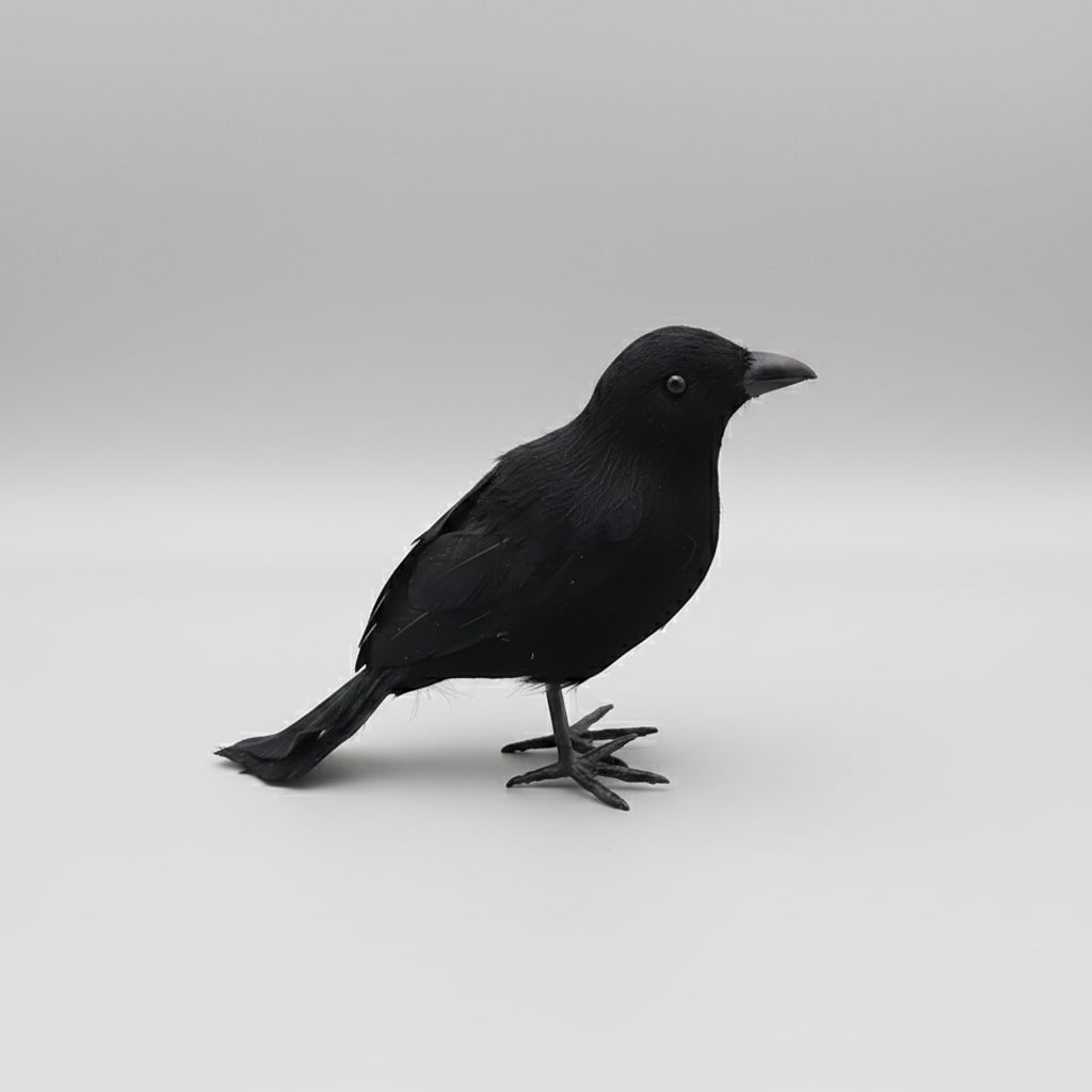 Halloween Crow Decoration Realistic Artificial Prop for Haunted House Party and Yard Display - Image 2