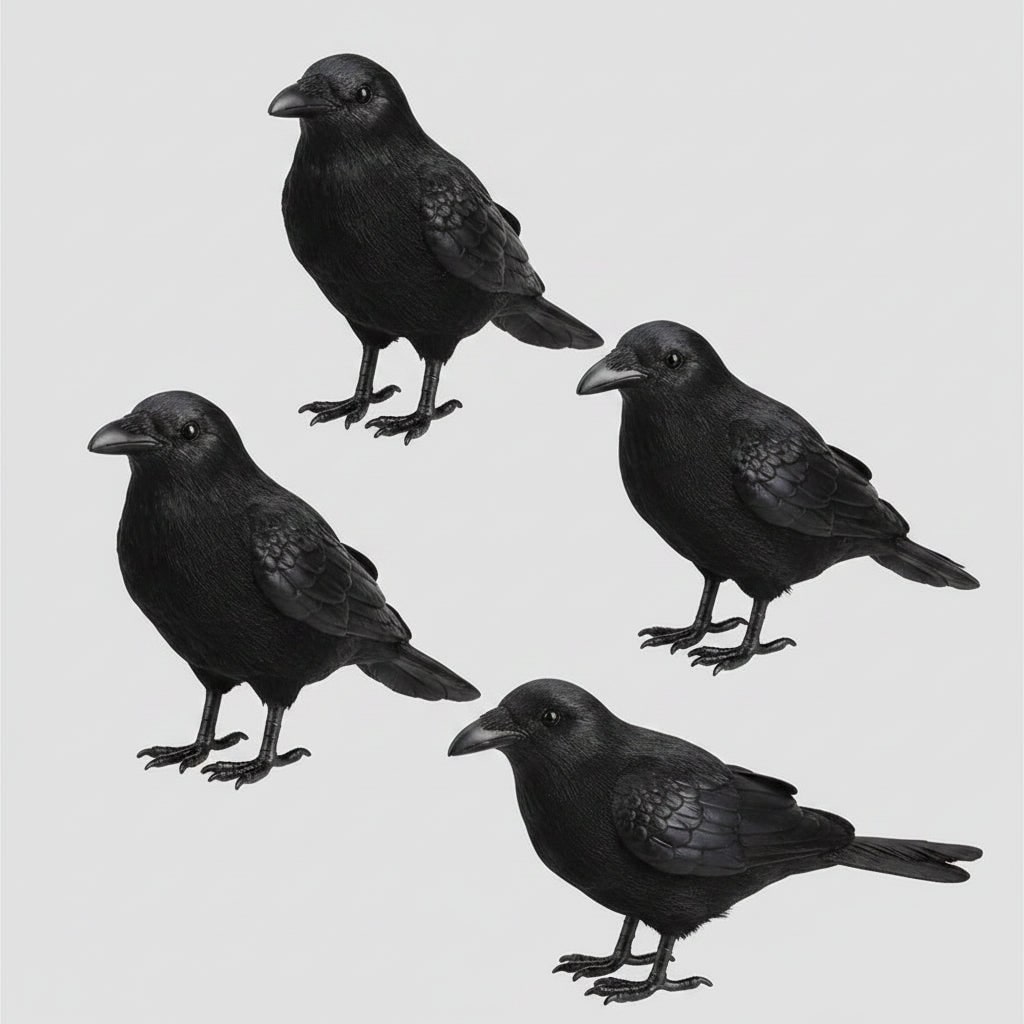 Halloween Crow Decoration Realistic Artificial Prop for Haunted House Party and Yard Display - Image 6