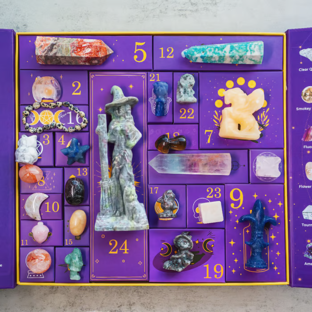 Halloween Crystal Advent Calendar with Gemstones for Christmas and Teen Decoration - Image 2