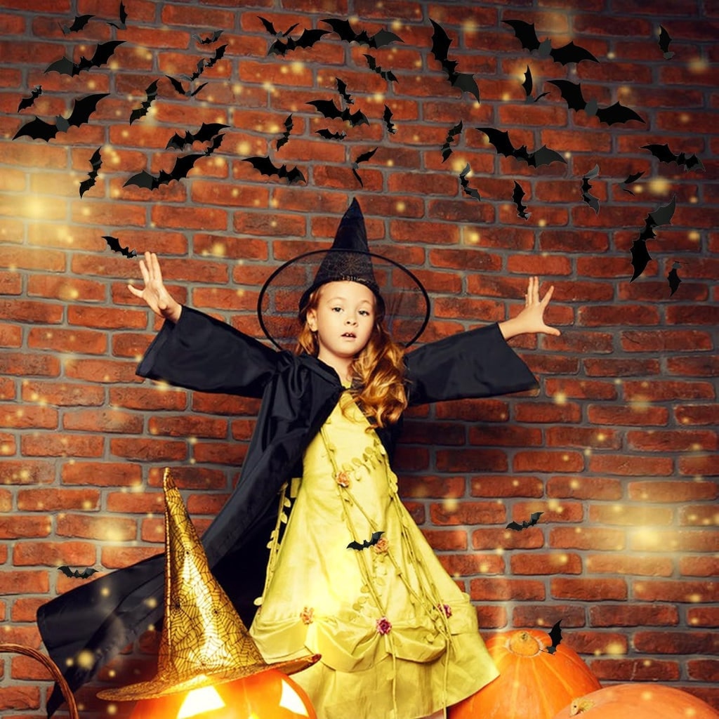 Halloween Custom Wall Decal Stickers with 3D Decorations Foldable Flying Effect for Party - Image 3