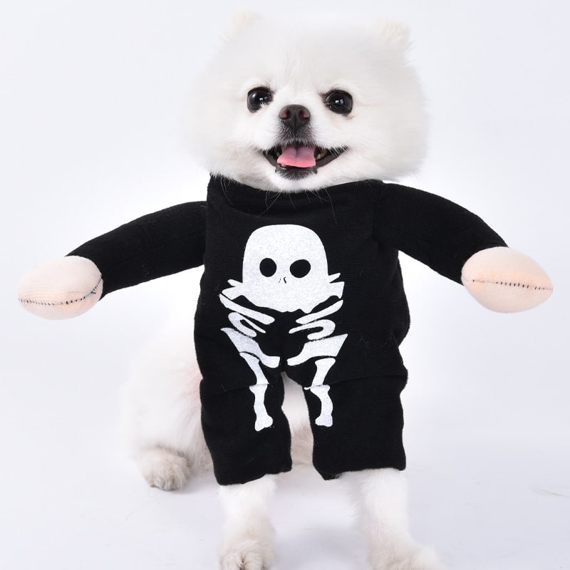 Halloween Dog Costume Funny Novelty with Hooded Design and Step-In Style for Small Human - Image 17