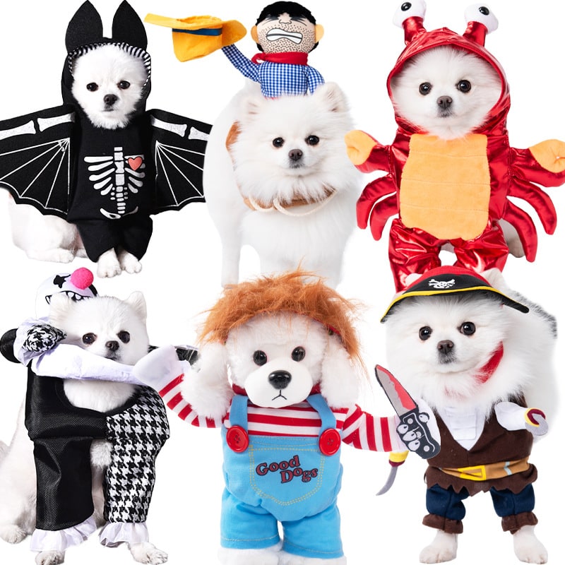 Halloween Dog Costume Funny Novelty with Hooded Design and Step-In Style for Small Human - Image 18