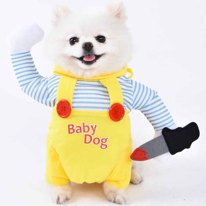 Halloween Dog Costume Funny Novelty with Hooded Design and Step-In Style for Small Human - Image 19