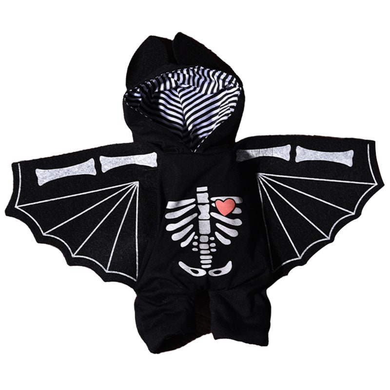 Halloween Dog Costume Funny Novelty with Hooded Design and Step-In Style for Small Human - Image 2
