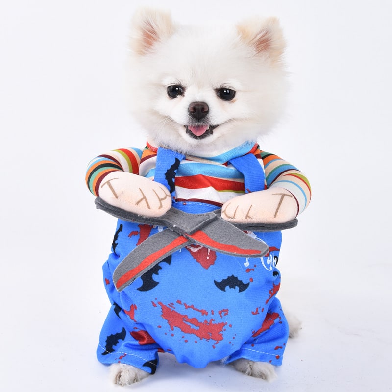 Halloween Dog Costume Funny Novelty with Hooded Design and Step-In Style for Small Human - Image 21