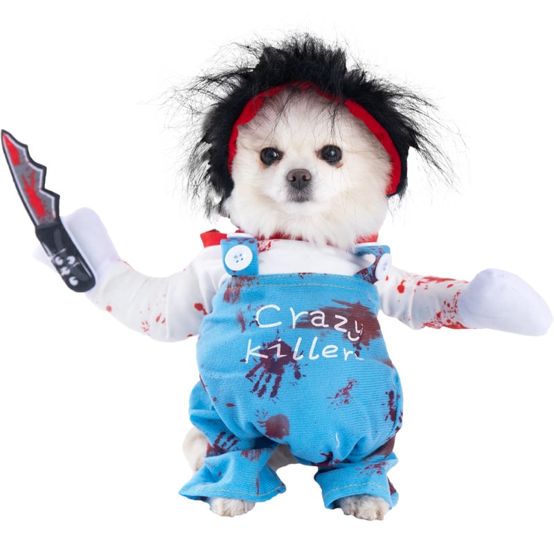 Halloween Dog Costume Funny Novelty with Hooded Design and Step-In Style for Small Human - Image 23
