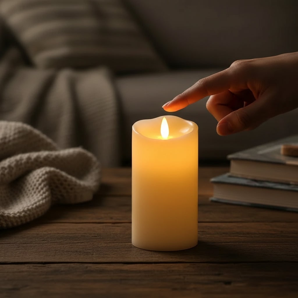 Halloween Flameless Battery Operated Fake Candles with Flickering LED Tea Lights - Image 6