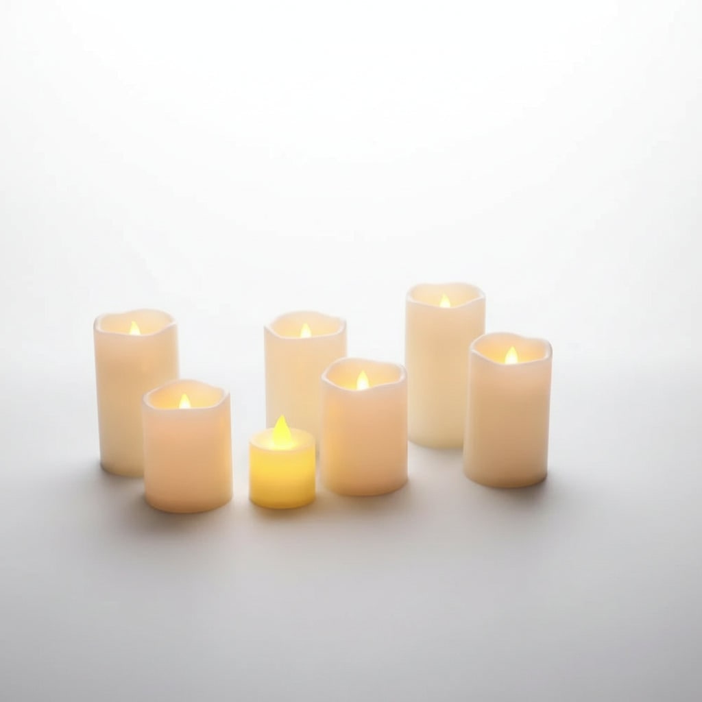 Halloween Flameless LED Candles Battery Operated Tea Lights and Pillar for Decoration - Image 1